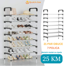 Učitajte sliku u preglednik galerije, Deluxe metalni stalak za cipele sa 7 polica