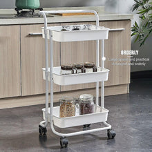 Učitajte sliku u preglednik galerije, Metalna pokretna polica na točkiće