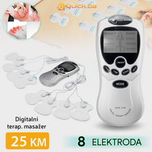 Učitajte sliku u preglednik galerije, DIGITALNI TERAPEUTSKI ELEKTRO MASAŽER SA 8 ELEKTRODA