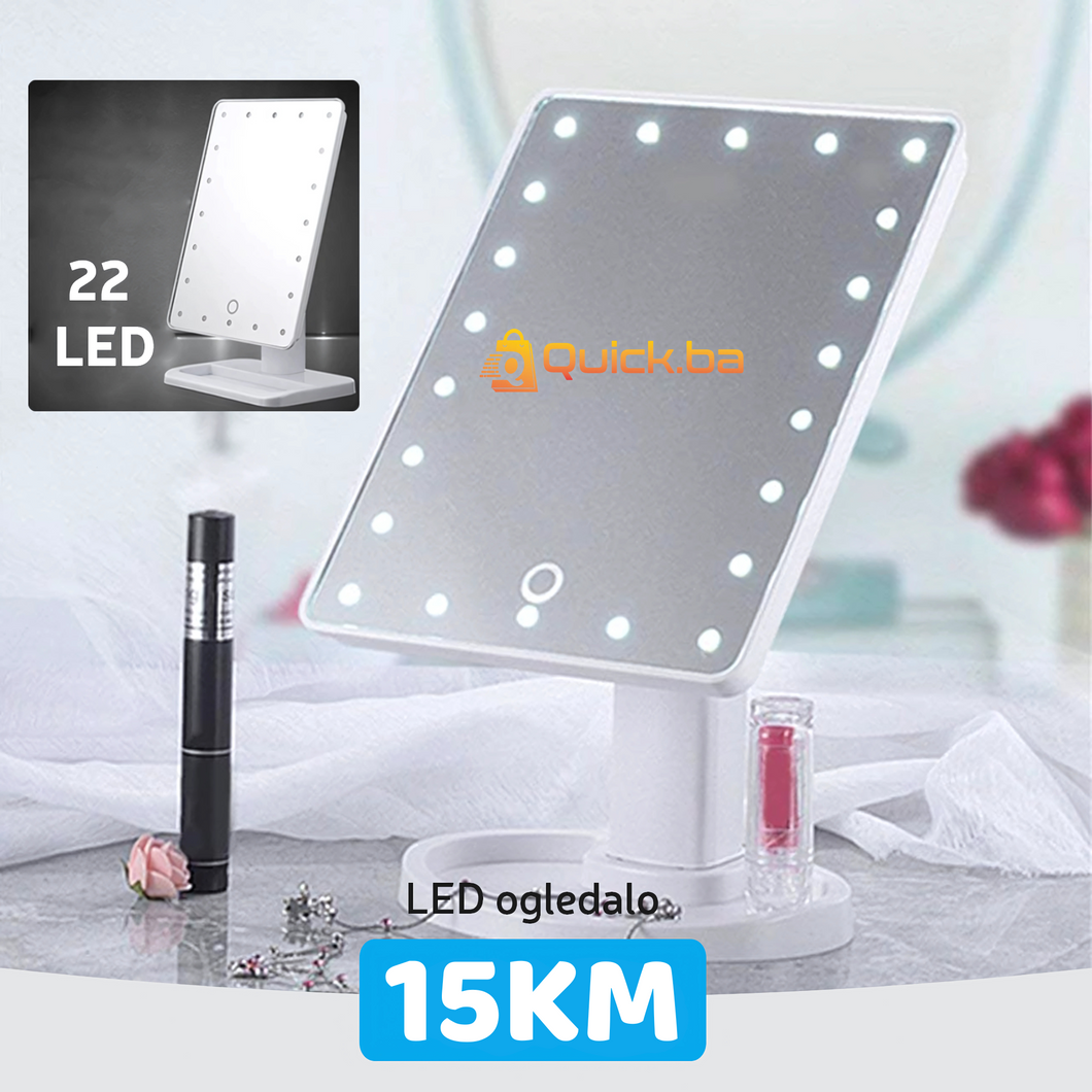 LED OGLEDALO ZA ŠMINKANJE